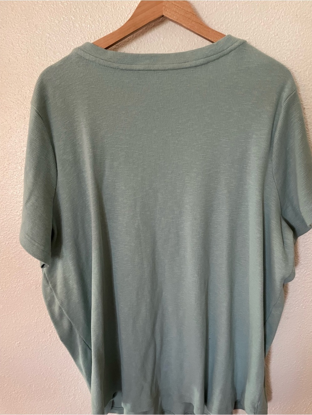 Duluth Trading Co Sage Green Short-Sleeve Henley Size 3X Plus Cotton Blend - Picture 5 of 5